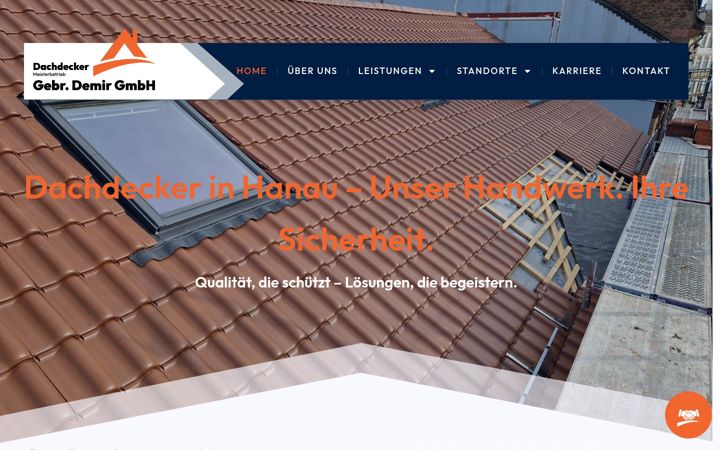 Screenshot of demir-dach.de