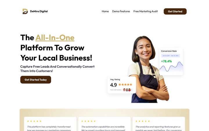 Screenshot of demiradigital.com