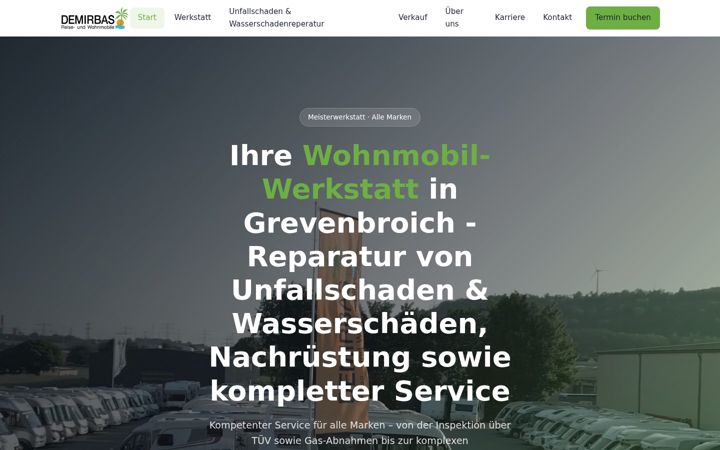 Screenshot of demirbas-gmbh.com