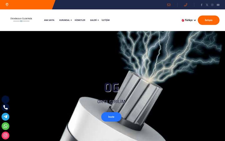Zrzut ekranu demirhanelektrik.com.tr