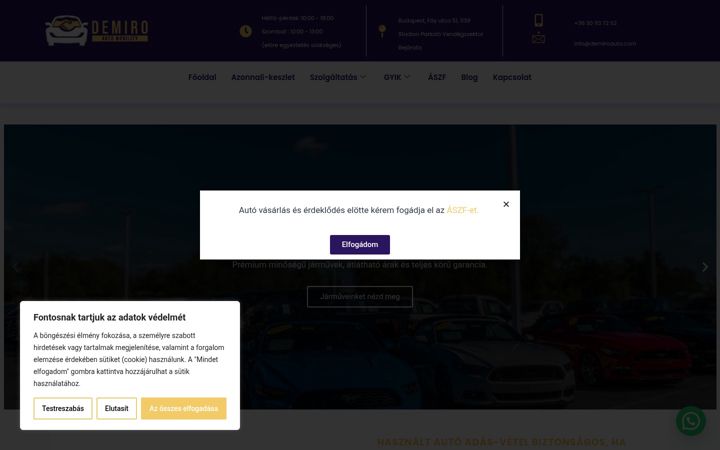 Screenshot of demiroauto.com