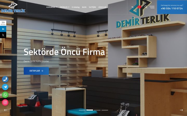 Screenshot of demirterlik.com