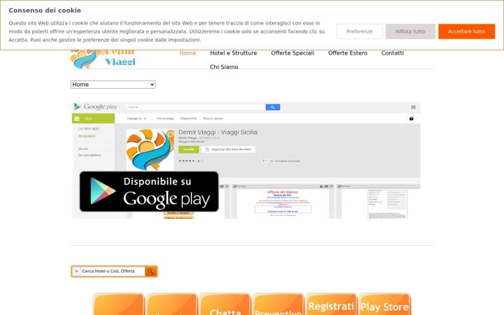 Screenshot of demirviaggi.com