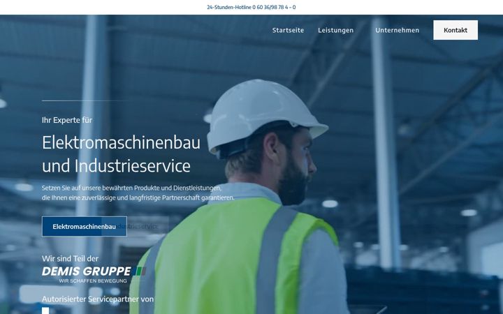Screenshot of demis-gmbh.de