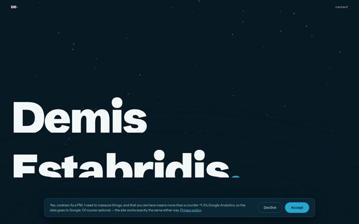 Screenshot of demisestabridis.com