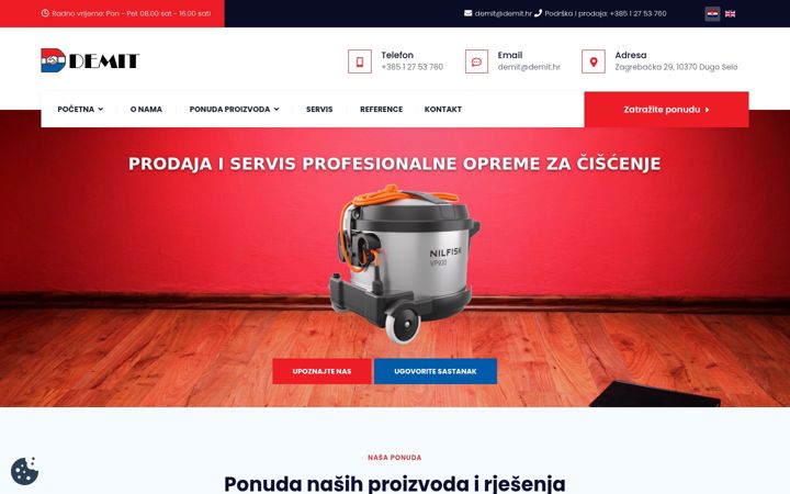 Snímek obrazovky demit.hr