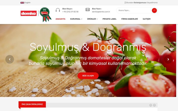 Zrzut ekranu demko.com.tr