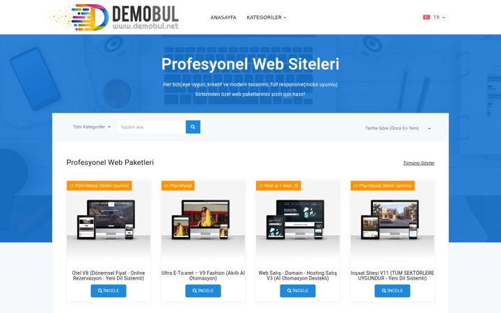 Skærmbillede af demobul.net