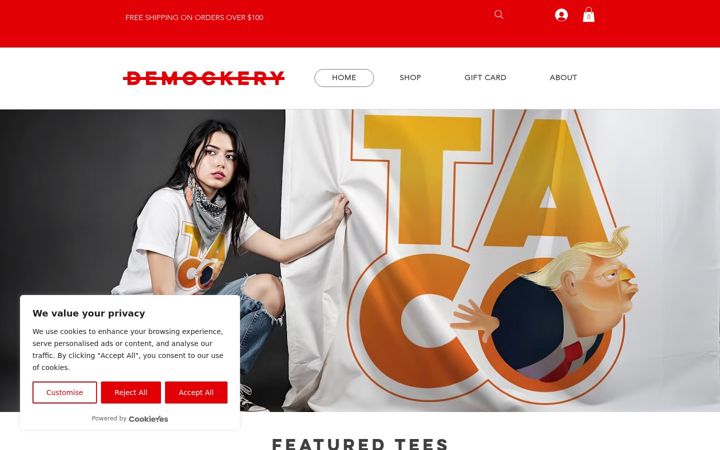 Screenshot of demockery.com