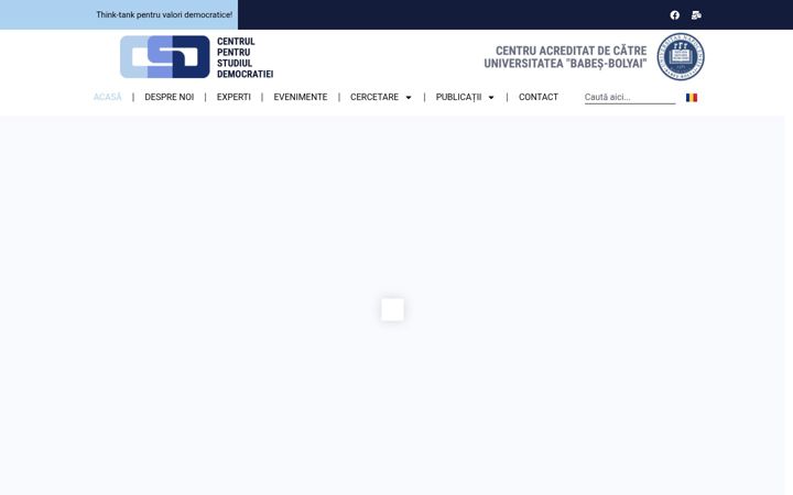 Screenshot stránky democracycenter.ro