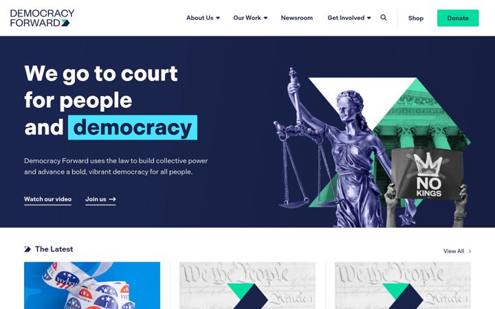Capture d'écran de democracyforward.org