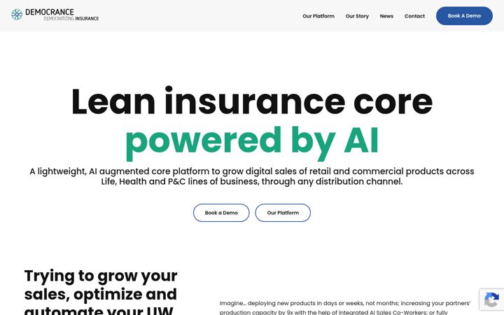 Screenshot of democrance.com