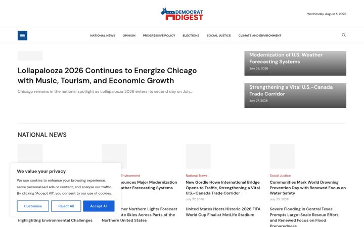 Screenshot of democratdigest.com