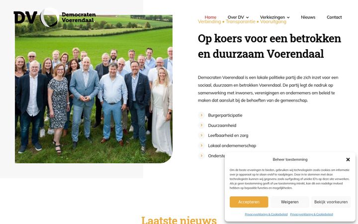 Screenshot of democratenvoerendaal.nl