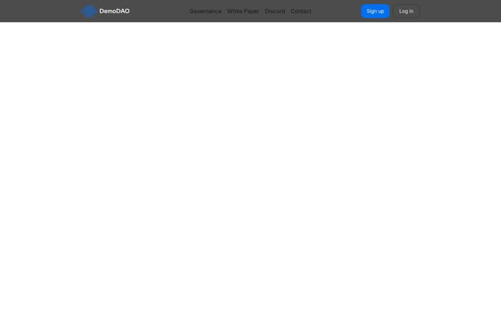 Screenshot of democraticdao.io