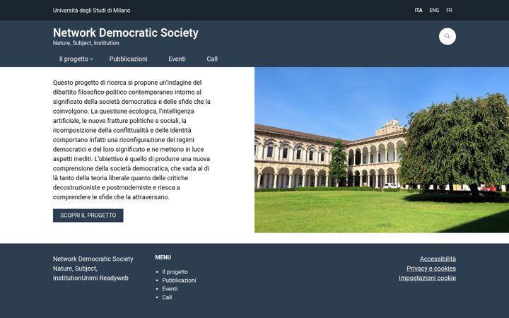 Zrzut ekranu democraticsociety.unimi.it