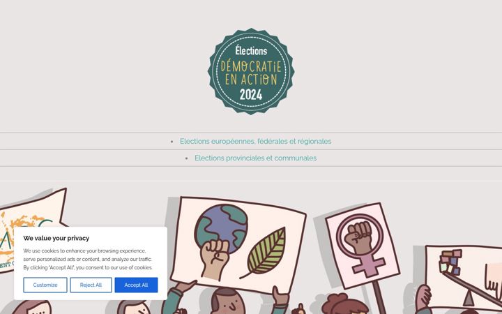 Screenshot of democratieenaction.be