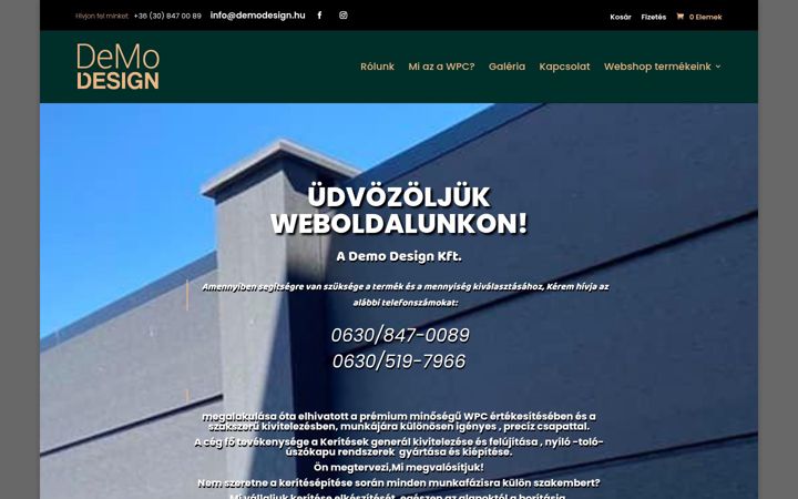 Screenshot von demodesign.hu