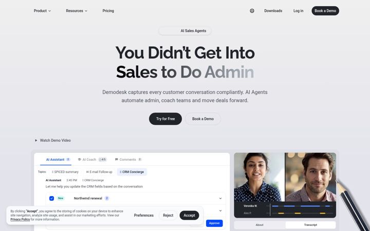 Screenshot of demodesk-staging.com