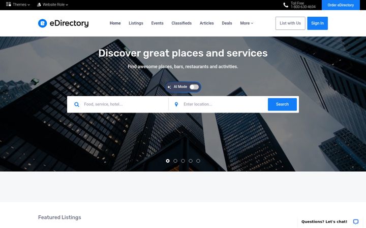 Screenshot of demodirectory.com