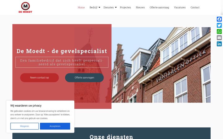Screenshot of demoedtprojecten.nl