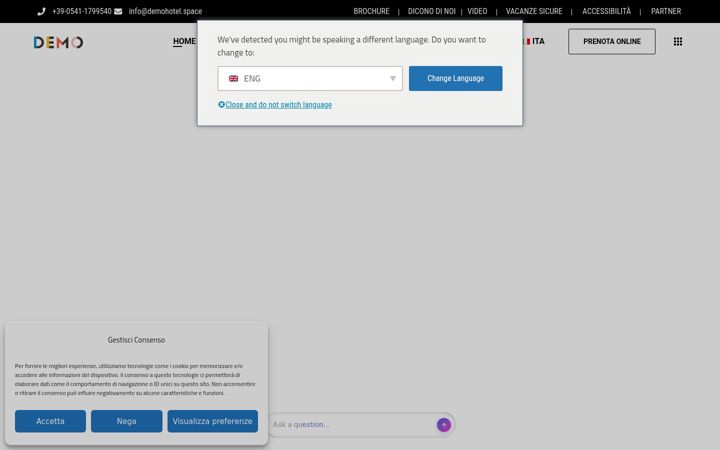 Screenshot of demohotel.space