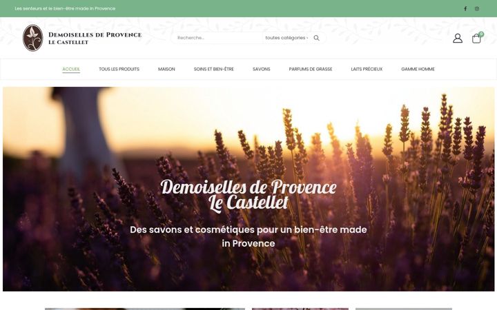 Screenshot of demoisellesdeprovence-lecastellet.fr