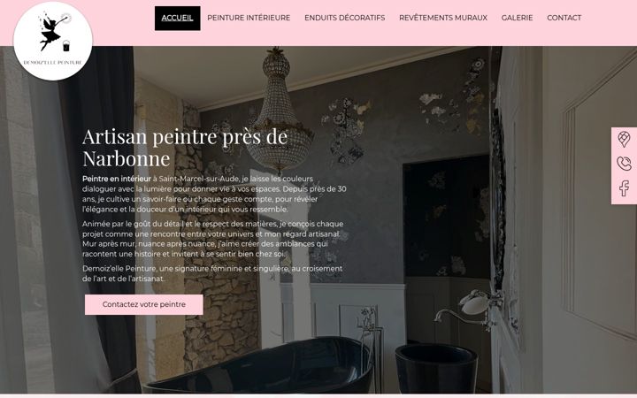 Screenshot of demoizelle-peinture.fr