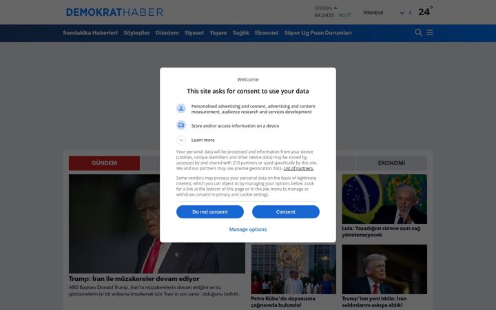 Snímek obrazovky demokrathaber.org