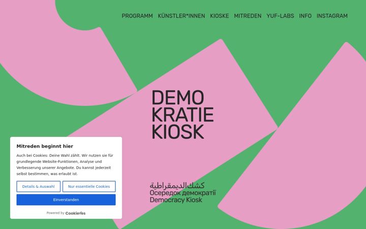 Screenshot of demokratiekiosk.de