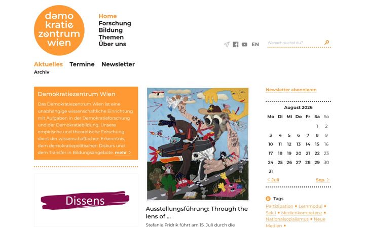Screenshot of demokratiezentrum.org