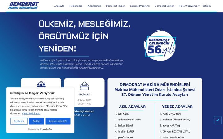 Snímek obrazovky demokratmuhendisler.org