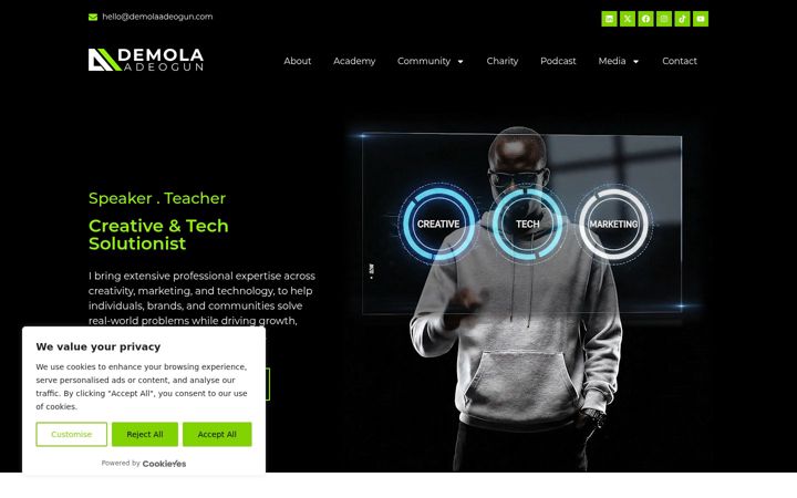 Screenshot of demolaadeogun.com