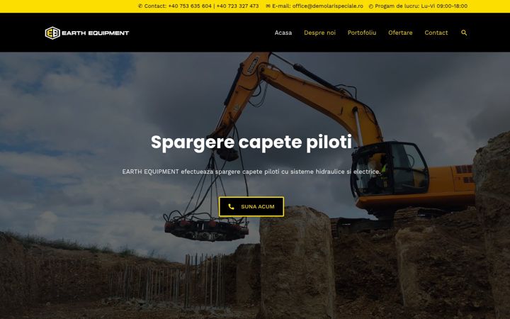 Screenshot stránky demolarispeciale.ro