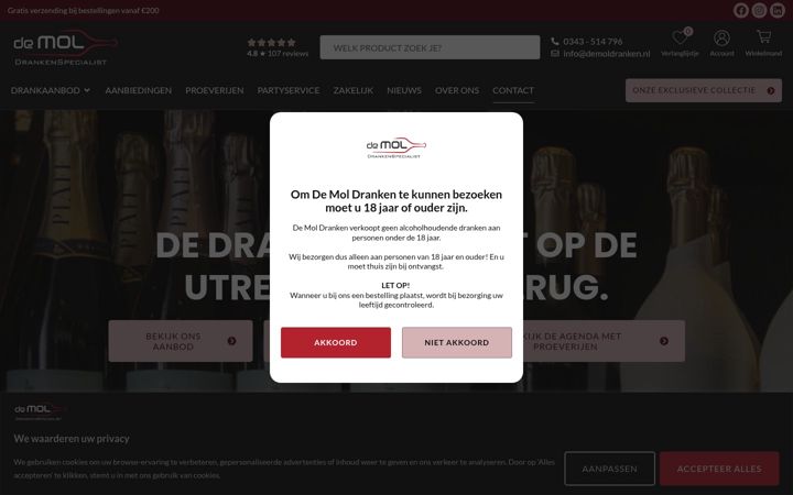 Snimka zaslona za demoldranken.nl