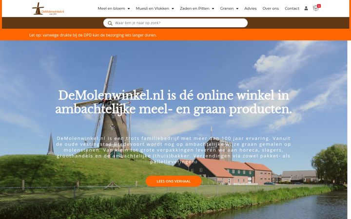 Screenshot of demolenwinkel.nl