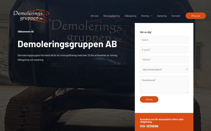 Screenshot of demoleringsgruppen.se