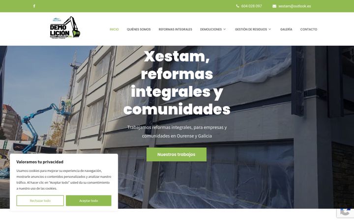 Zrzut ekranu demolicionesgalicia.es