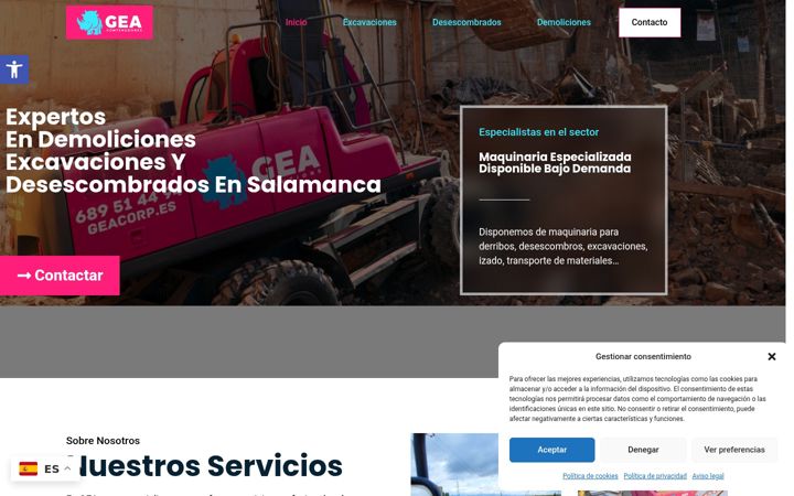 Zrzut ekranu demolicionessalamanca.es
