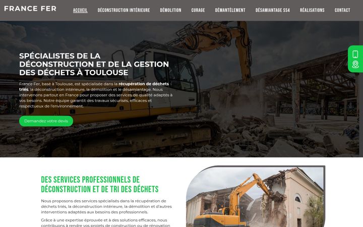 Screenshot of demolition-toulouse.fr