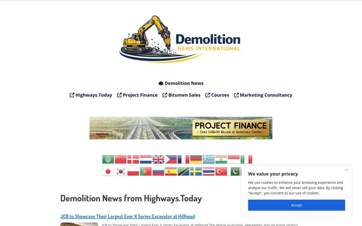 Screenshot of demolition.international