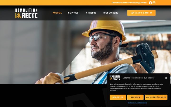 Screenshot of demolitionmlrecyc.com