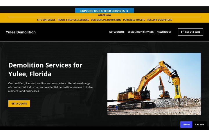 Screenshot of demolitionyulee.com