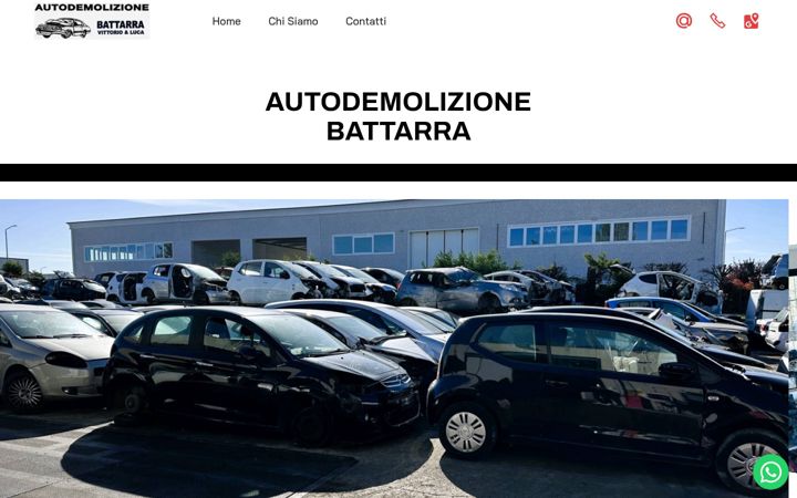 Screenshot of demolizionebattarra.it