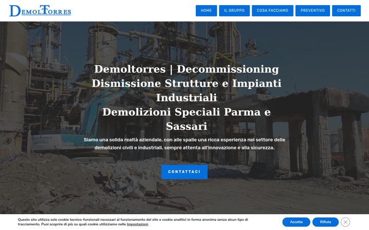 Screenshot of demolizioni-demoltorres.com