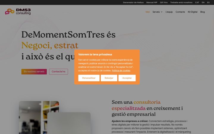 Screenshot of demomentsomtres.com