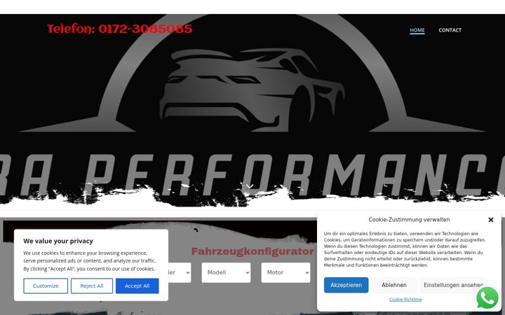 Screenshot of demon-custom.de