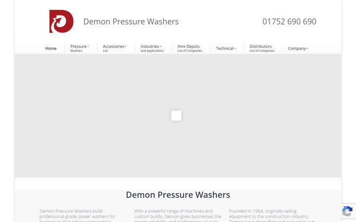 Screenshot του demon-pressure-washers.co.uk