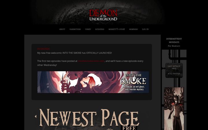 Screenshot of demonoftheunderground.com