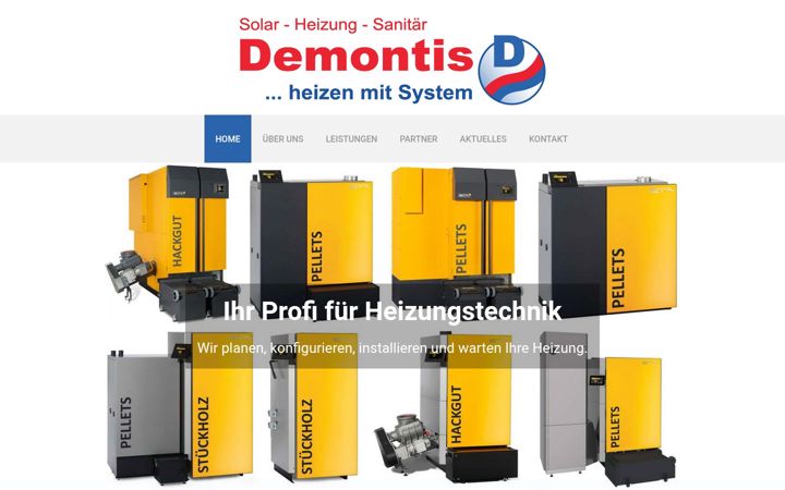 Screenshot of demontis.de
